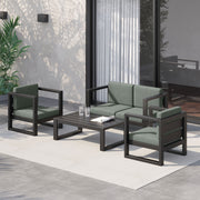 Replacement Cushion Cover for Rattan Patio Furniture Seat Polyester Deep Grey