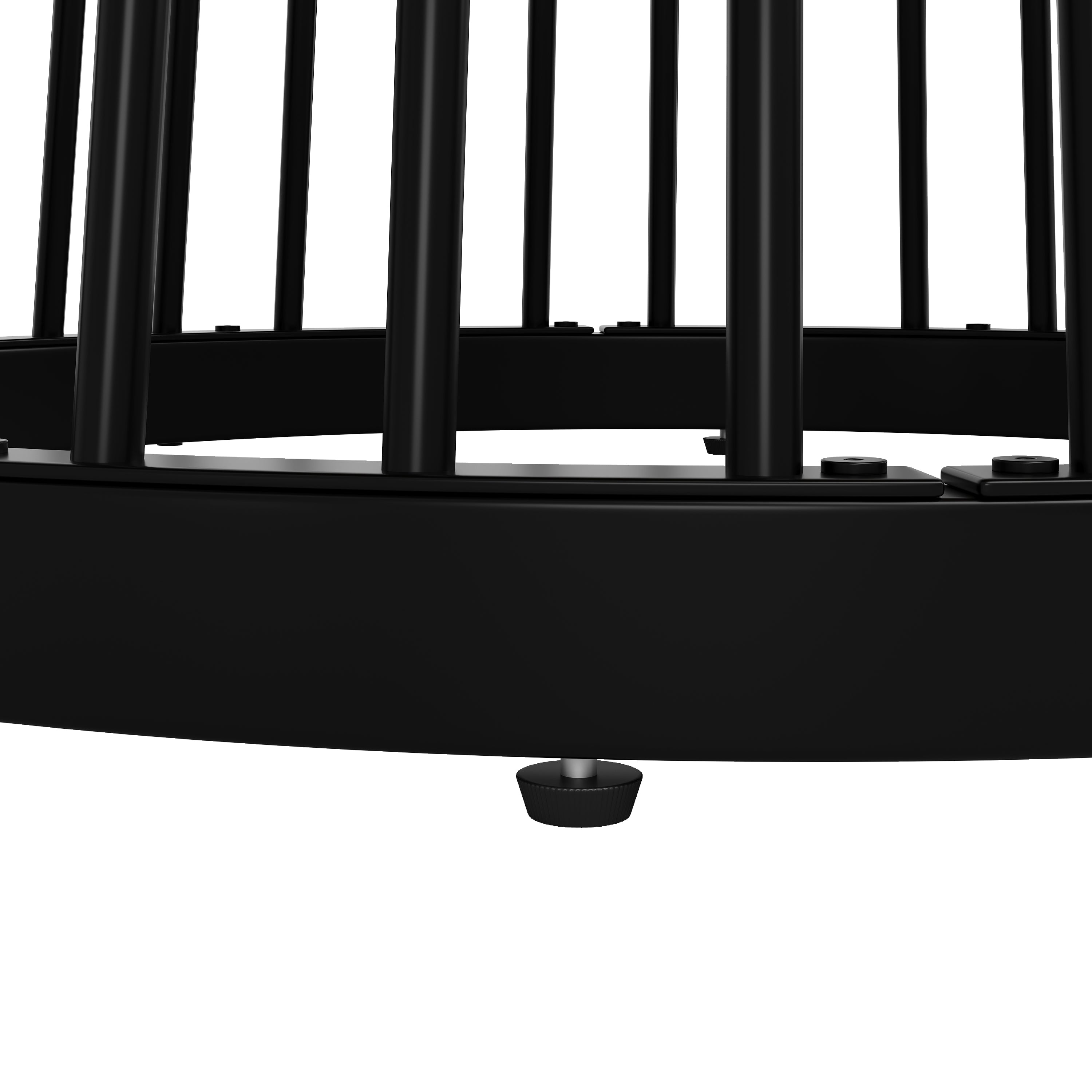 Round Dining Table, kitchen coffee table for 4, walnut-colored and black