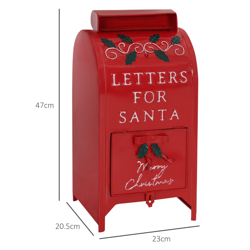 A5 Letter Postbox Christmas Decoration Red/White