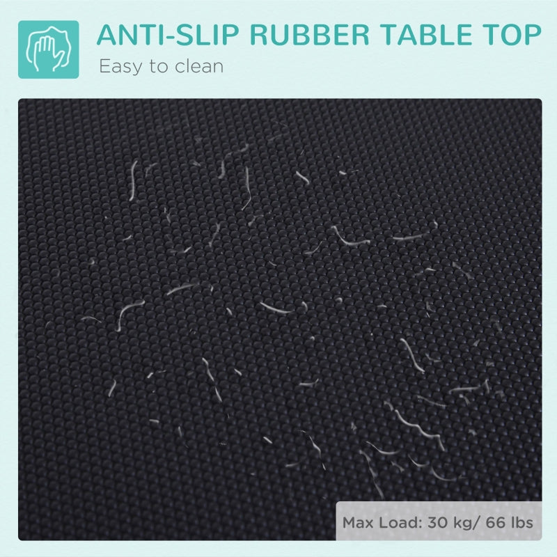 Dog Grooming Table 32" Foldable Adjustable Fixed Arm, Black