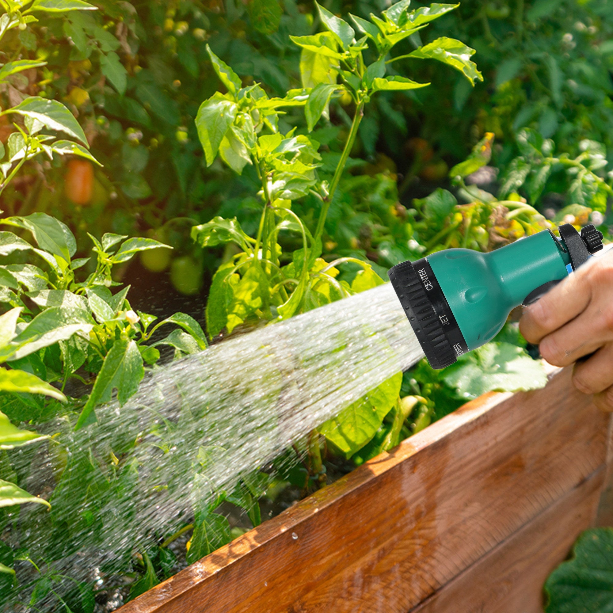 Retractable Hose Reel, Wall Mounted 20+2m Auto Rewind 7-in-1 Nozzle, Green