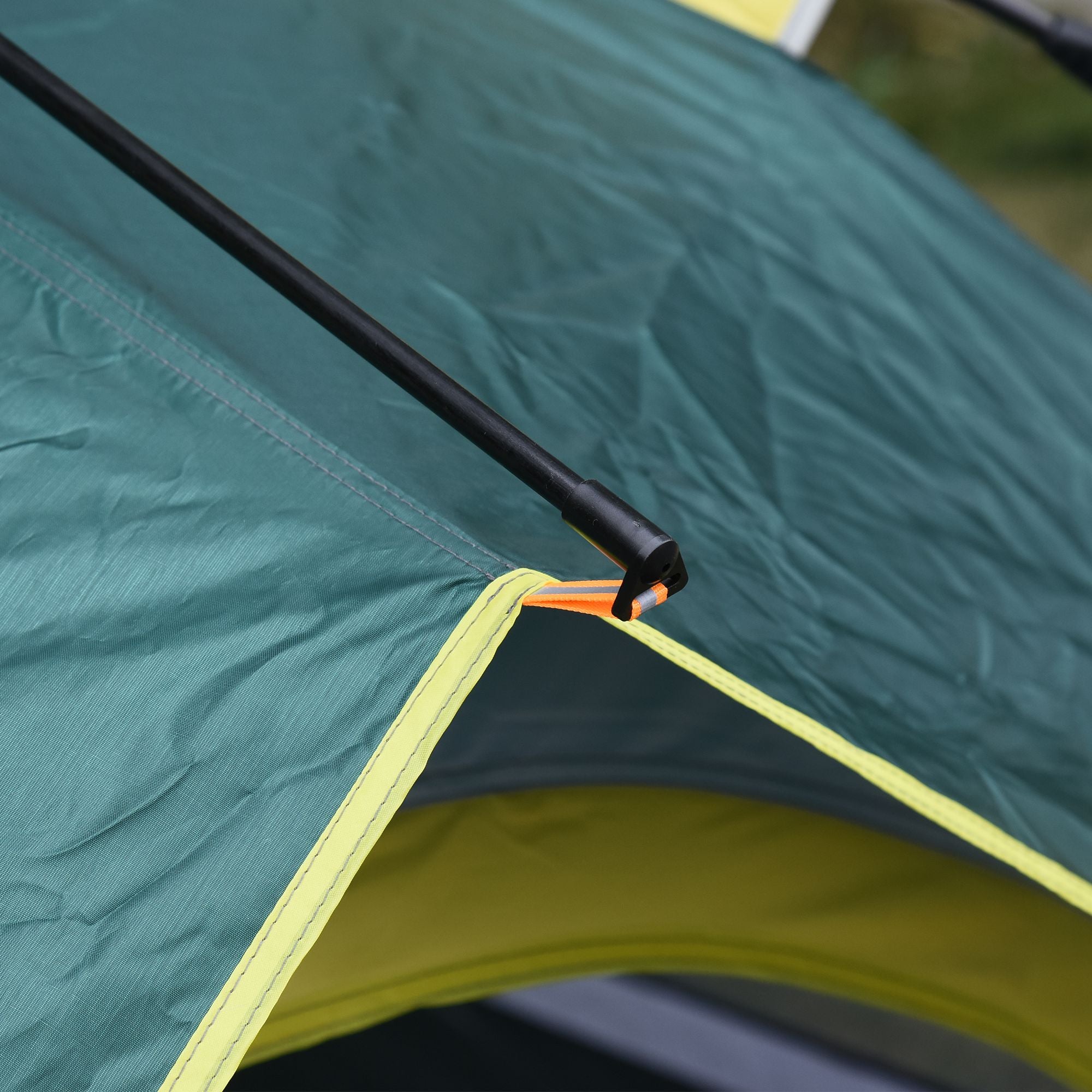 Dome Tent 3-Person 205x195x135cm Polyester, Green