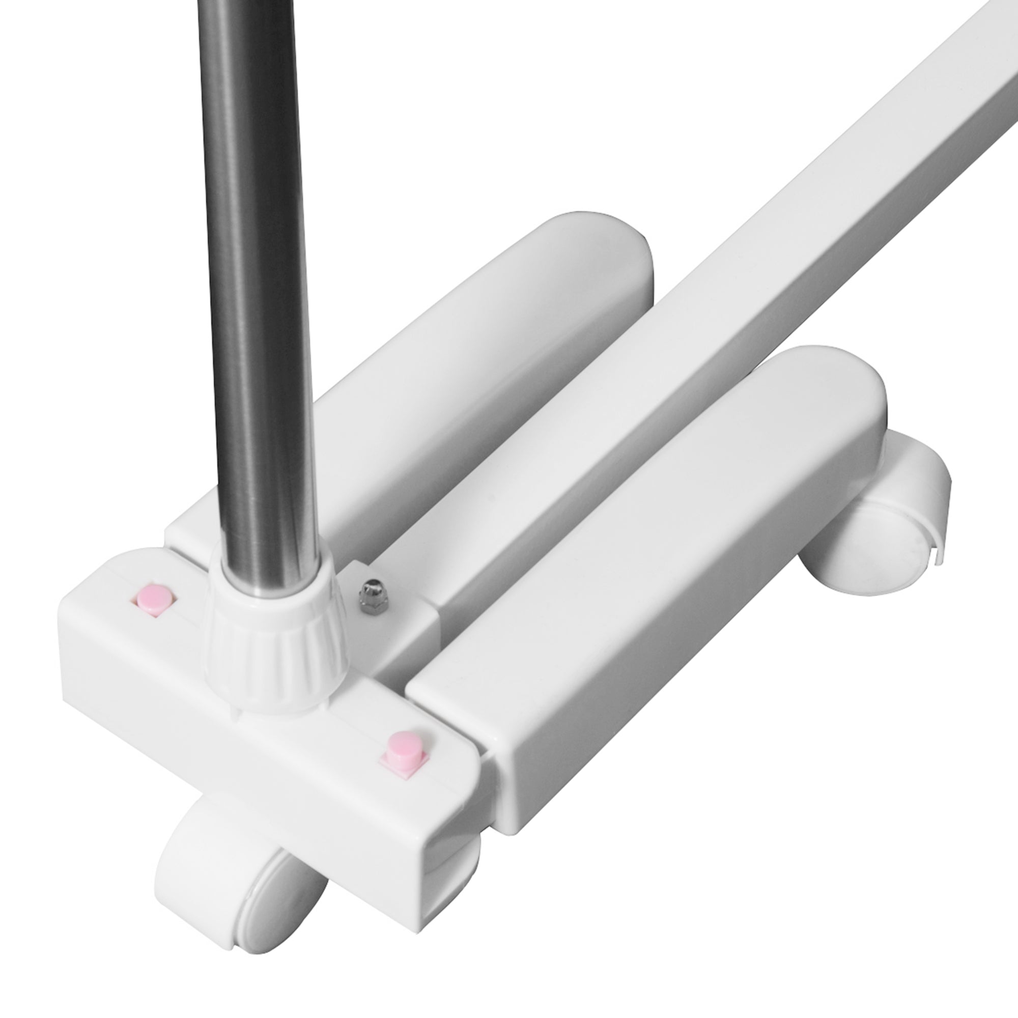 Mobile Clothes Airer, Foldable Tower Dryer 2 Levels, Silver