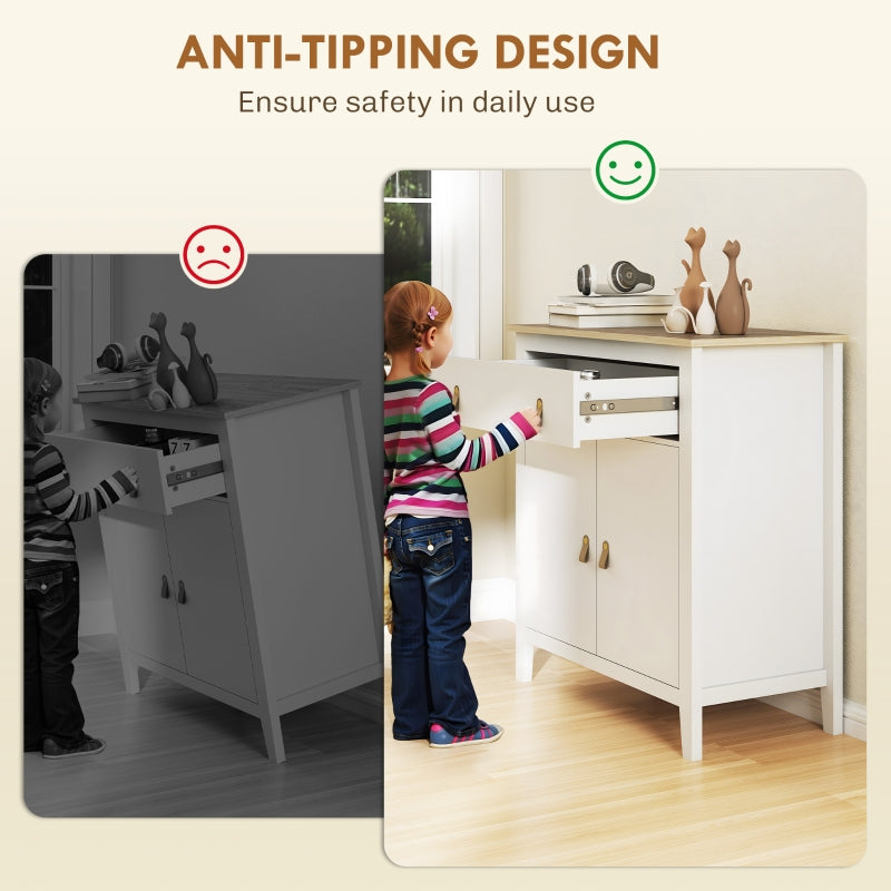 Sideboard Multi-Storage Farmhouse Design White