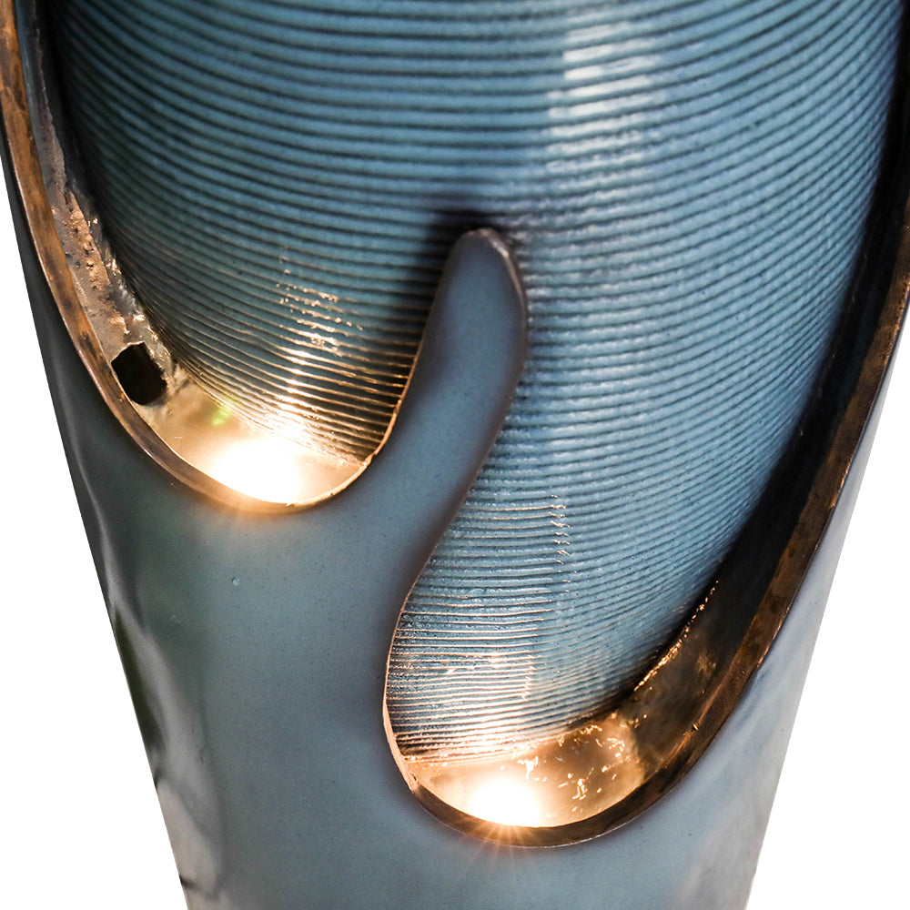 Glass Water Fountain, 98 cm high, for Indoor and Outdoor Decoration