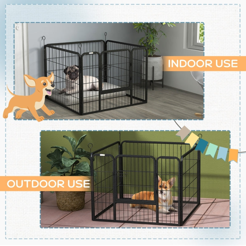 Heavy Duty Dog Playpen, 4 Panel Puppy Pen Foldable Kennel, Indoor Outdoor