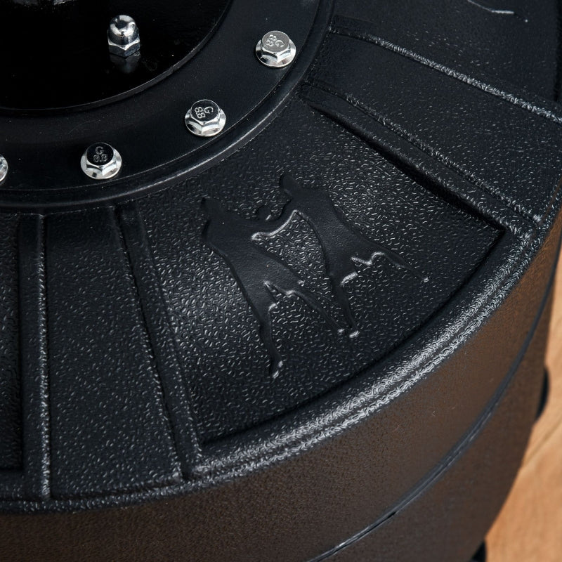 4-in-1 Boxing Punching Bag, Freestanding with Reflex Bar, Adjustable Height, Black