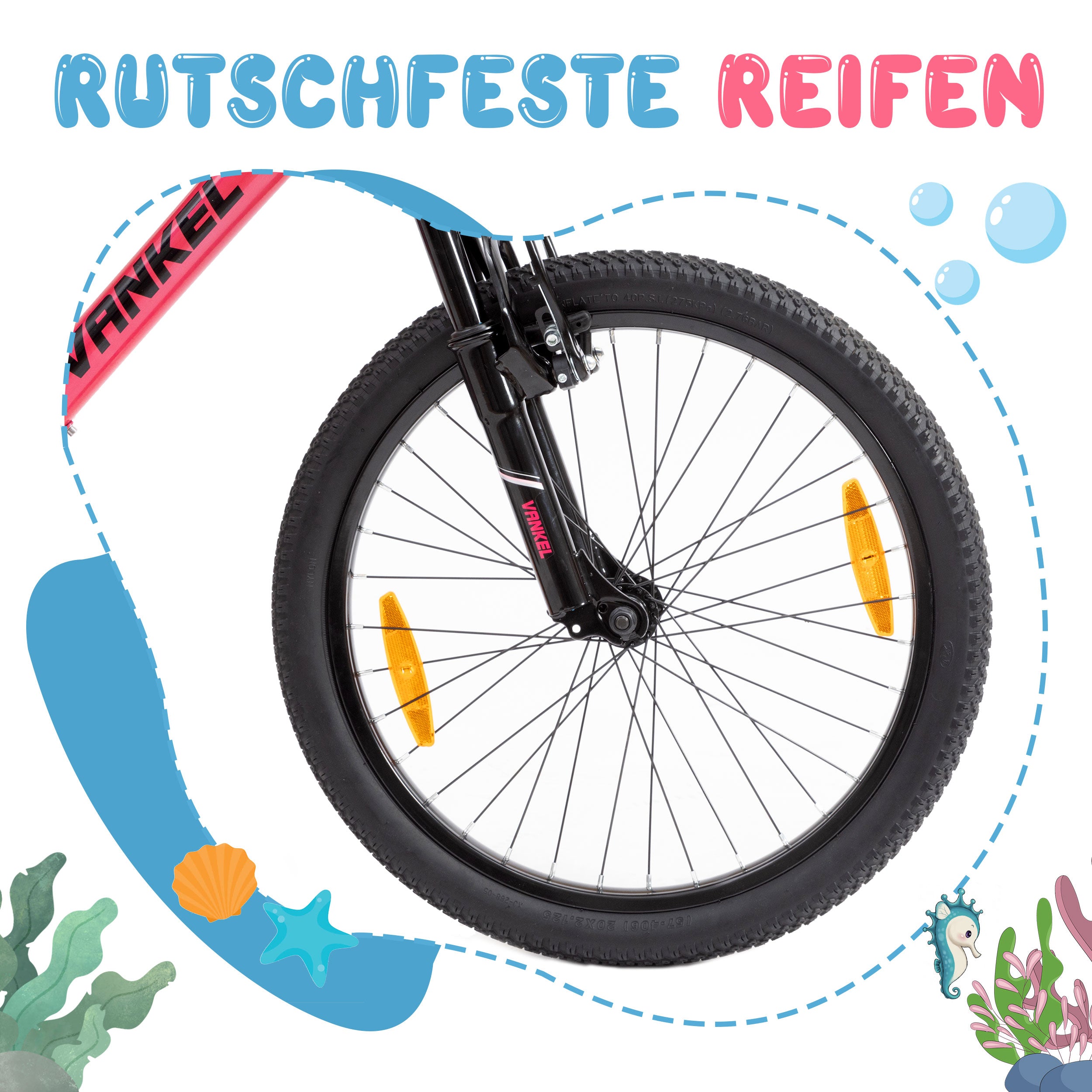 20-inch Children's Mountain Bike with 6-Speed Derailleur and V-Brakes, For Boys and Girls