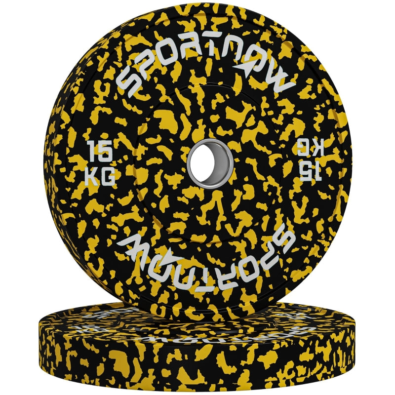 Olympic Weight Plates, 2 x 15KG, 5cm Holes, for Weight Lifting