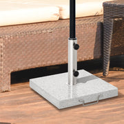 Mobile Parasol Stand, Stable Base 28kg, Marble/Stainless Steel
