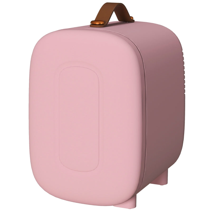 Mini Fridge, 4 L Capacity, Pink