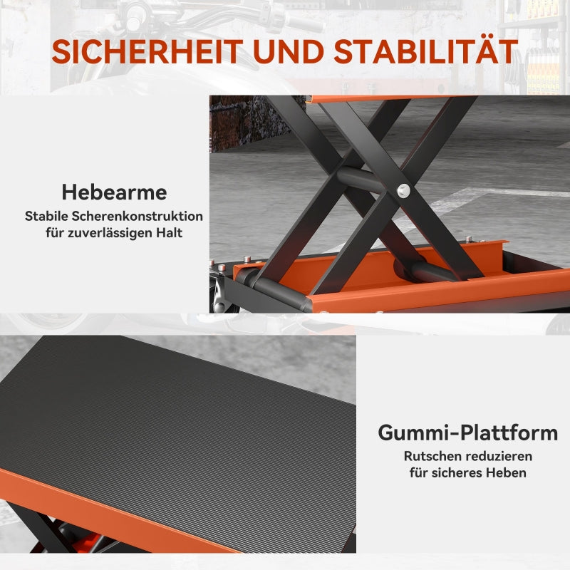 Motorcycle Jack 500 kg Load Capacity 135-390 mm Height Adjustable Steel