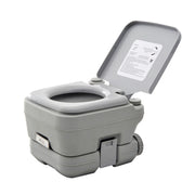 Camping Toilet Foldable Dry Composting 200kg Capacity, Grey