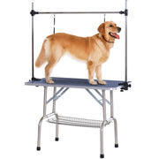 Dog Grooming Table, with Lower Basket, up to 100kg, Blue