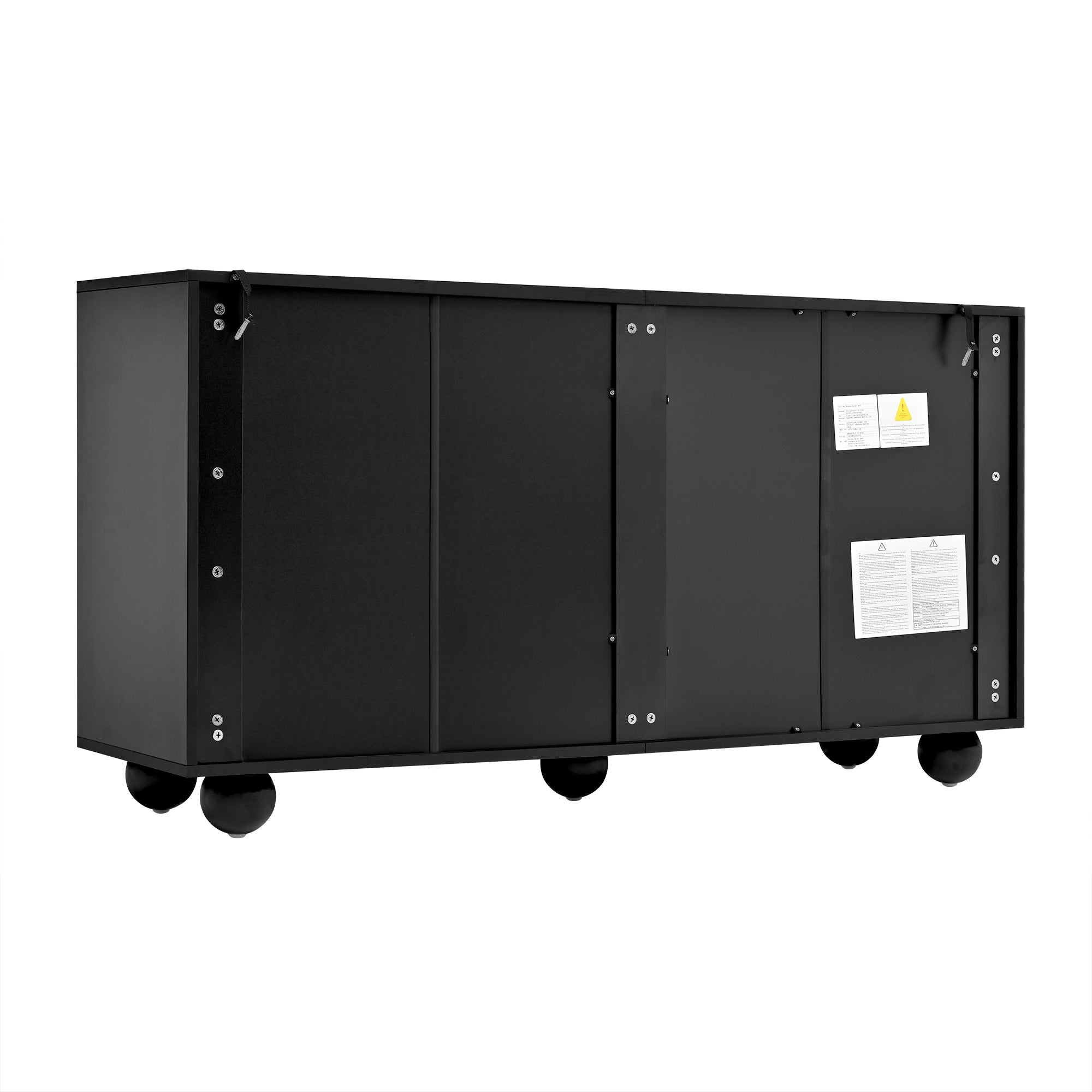 Sideboard, Six-Drawer Chest & Dressing Table, Modern, Black & White