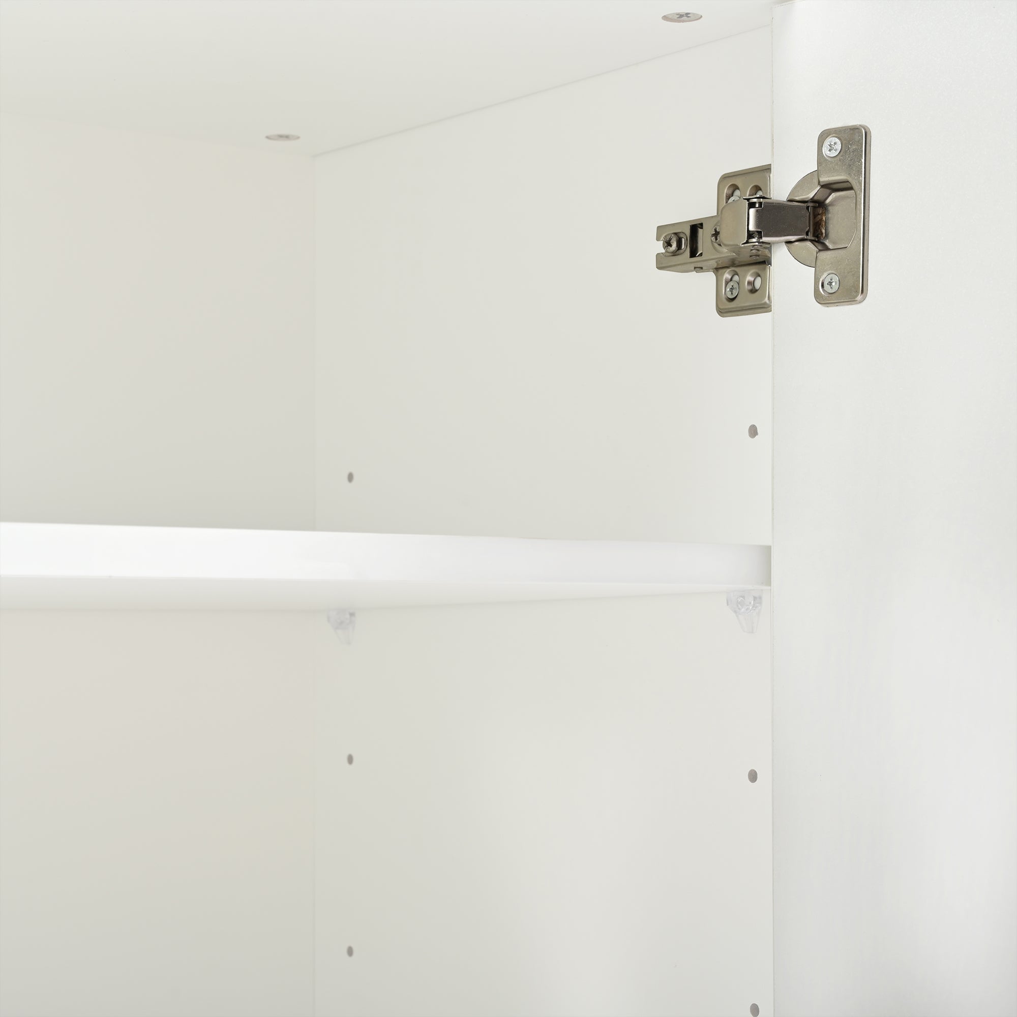 Modern Sideboard Chest of Drawers Shoe Cabinet with Large Storage, Adjustable Shelf, White