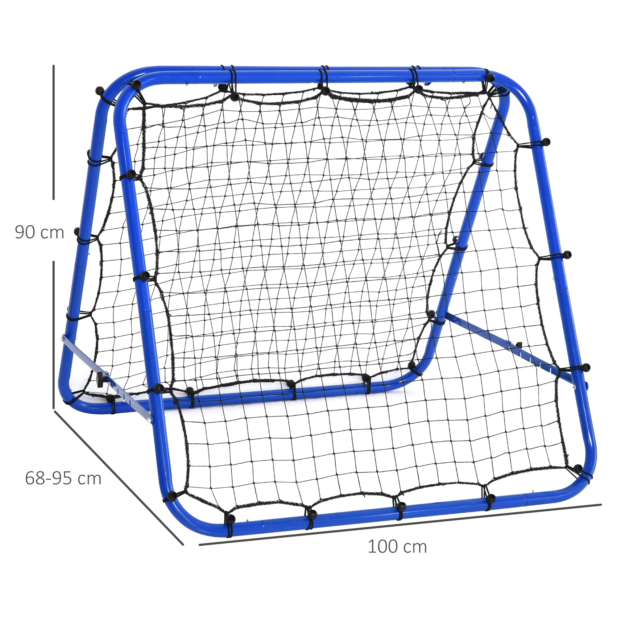 Football Rebounder Adjustable 5 Levels Steel Blue
