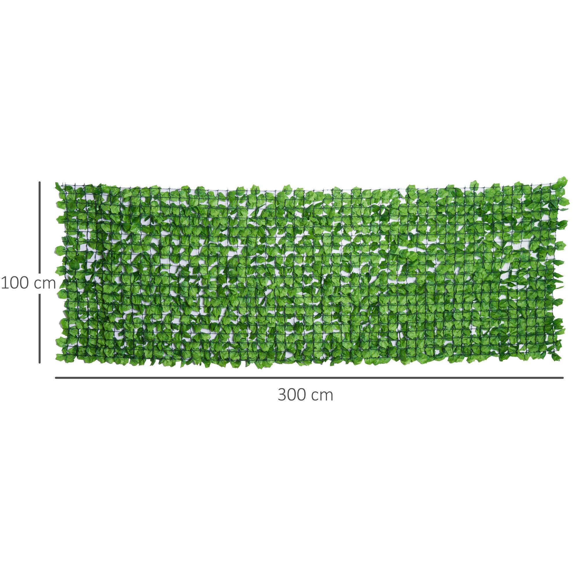 Privacy Hedge Artificial Hedge 300x100cm UV-resistant, light green