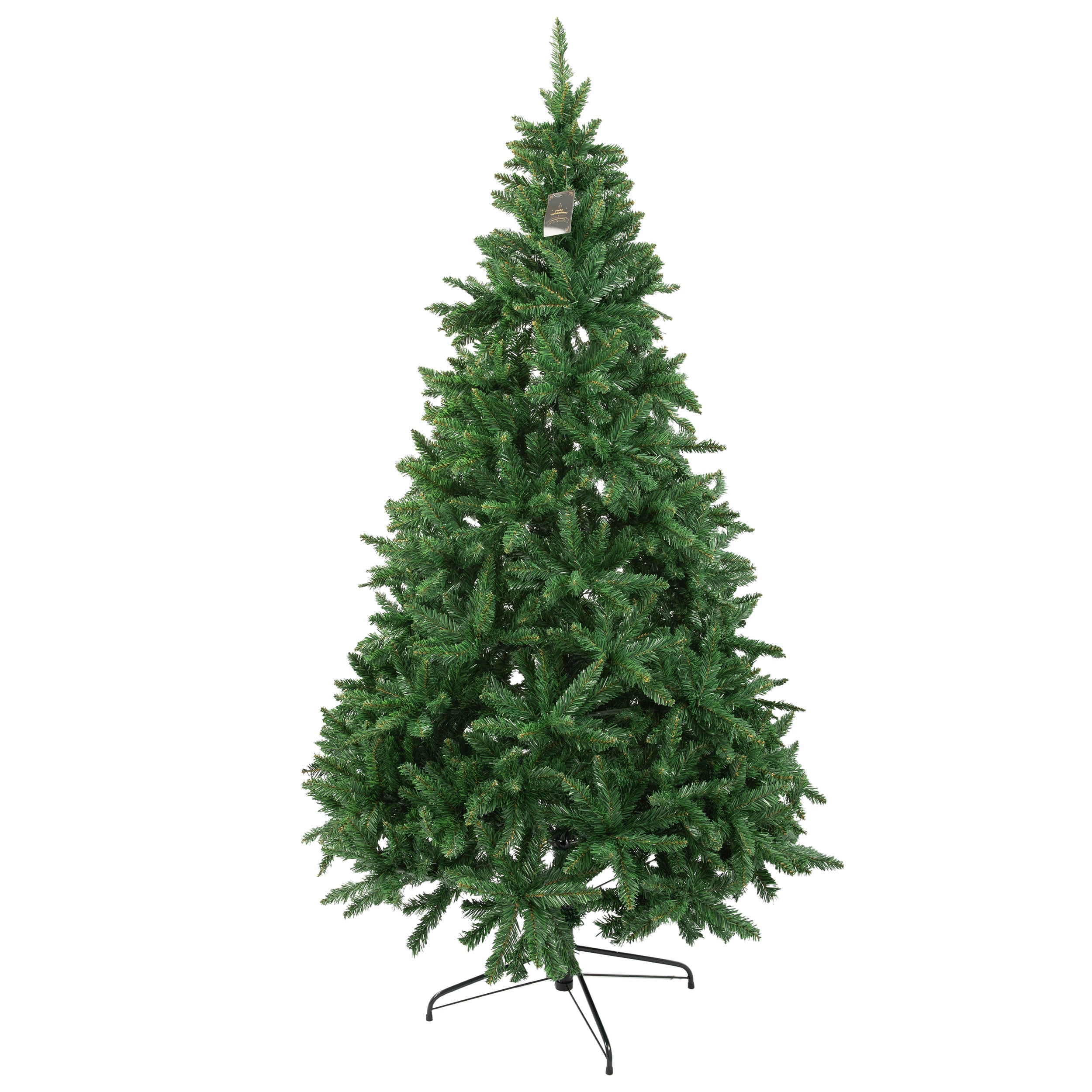 Artificial Christmas Tree 210cm 1400 Tips with Lights & Stand, PVC