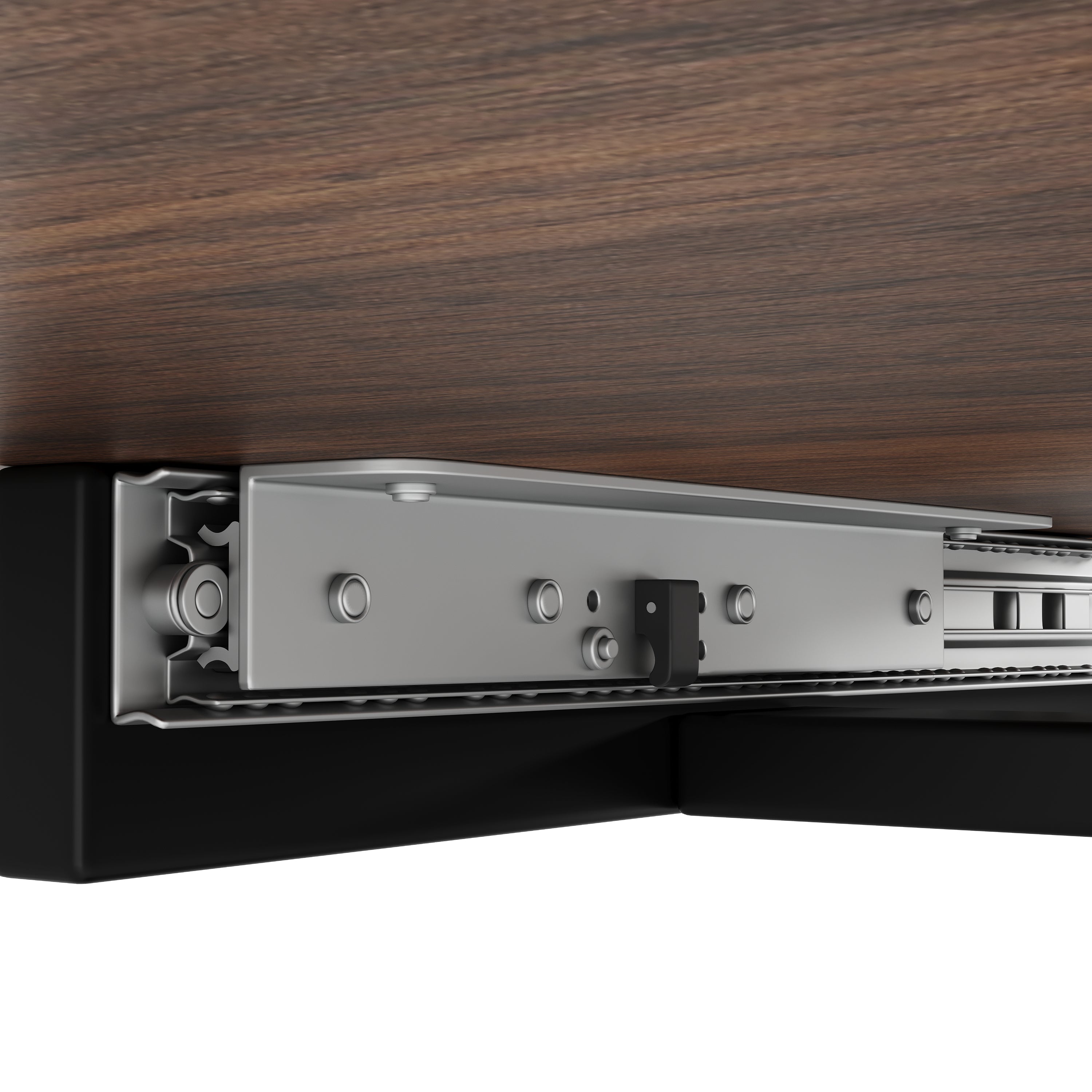 Dining Set, 5-Piece Extendable for 4, Black Velvet & Walnut