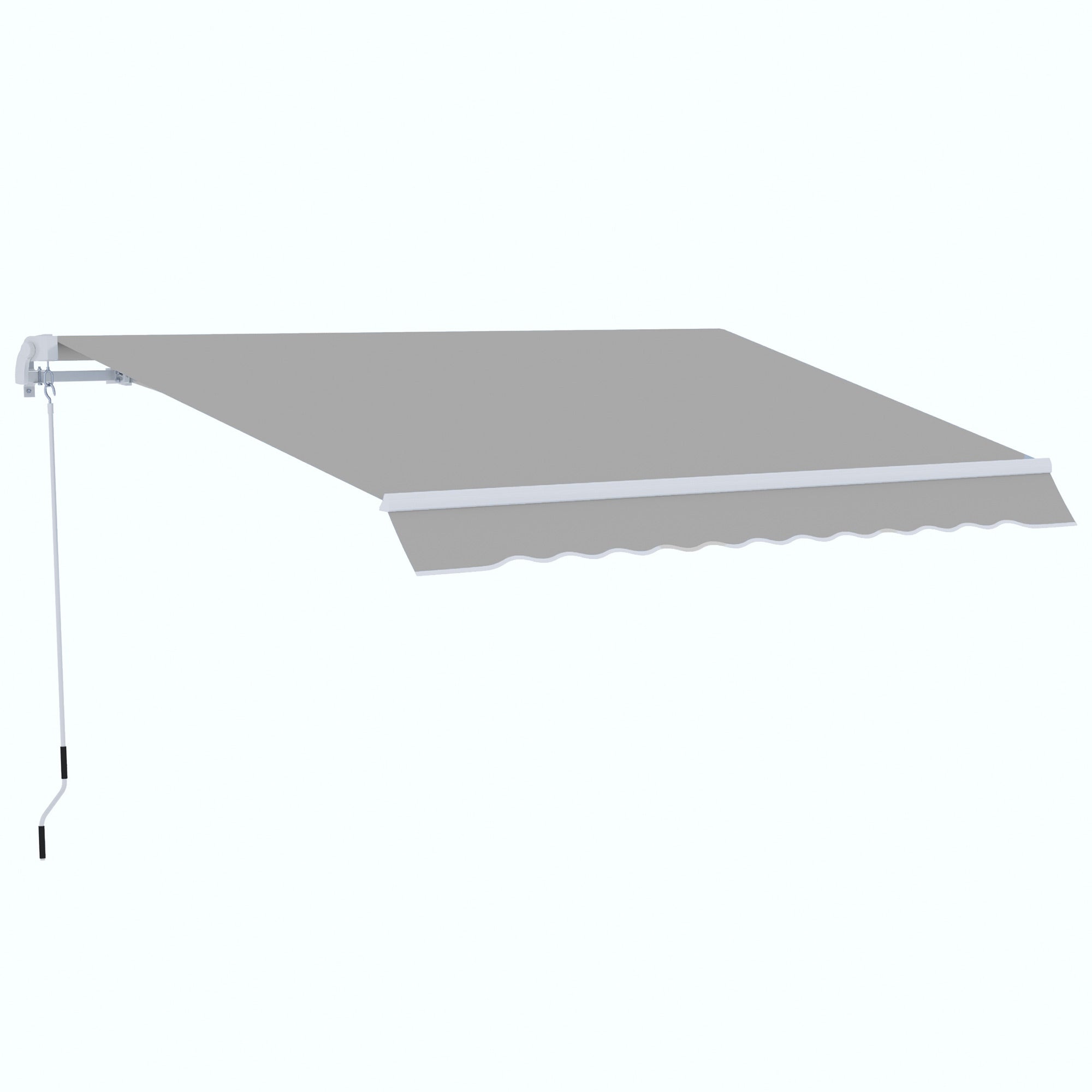 Garden Patio Awning, Manual Retractable Sun Shade Canopy Shelter, 4 Size 5 Colour