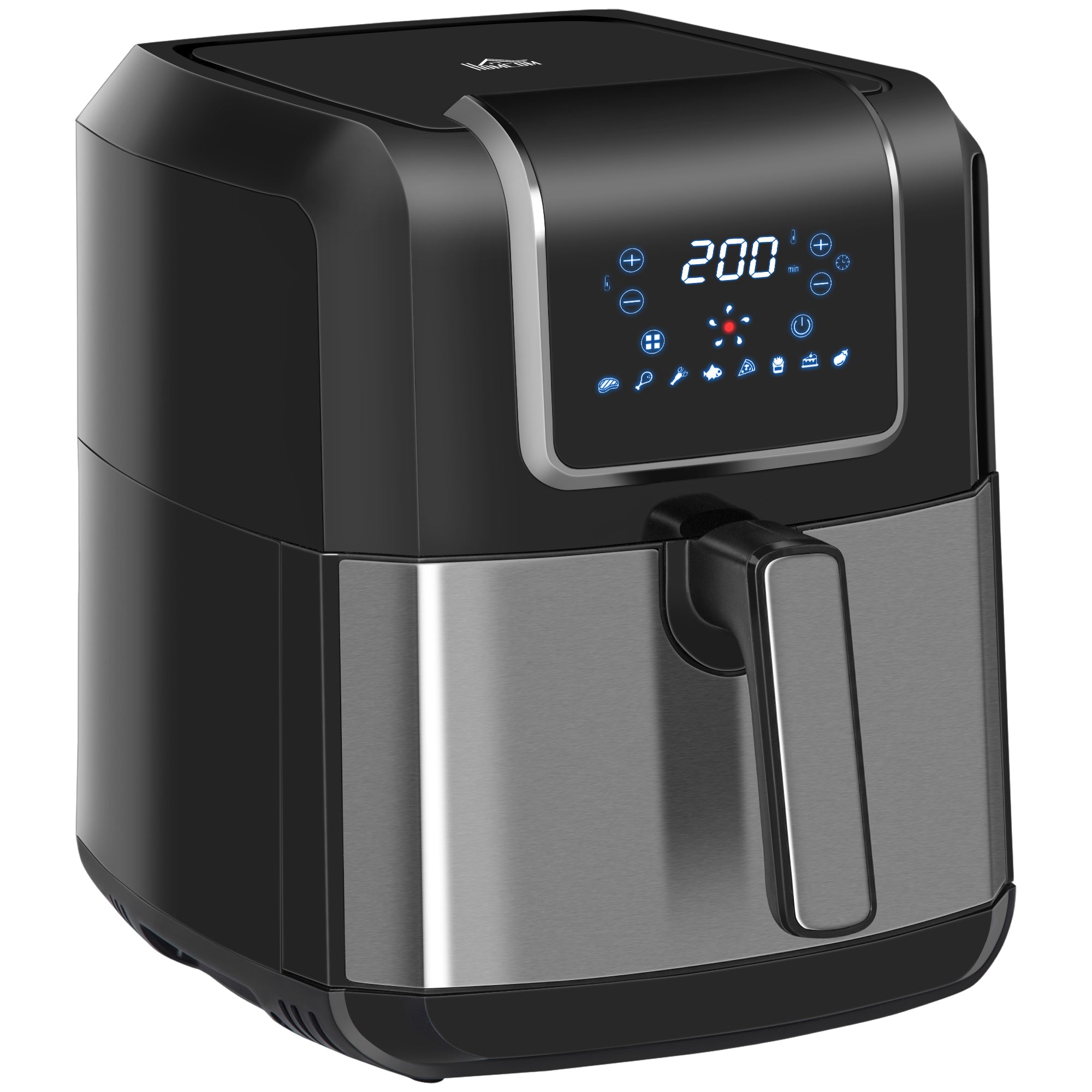 Air Fryer 6.5L 1700W, 8 Menus, LED Display, Non-Stick Basket for Oil-Free Cooking
