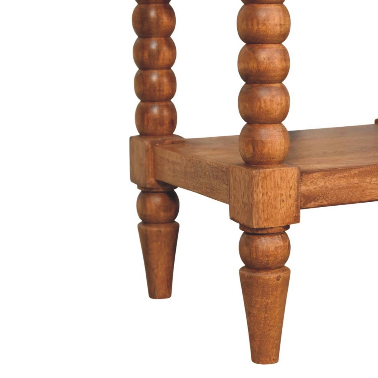 Solid Wood Bedside 1 Drawer 1 Shelf Brown