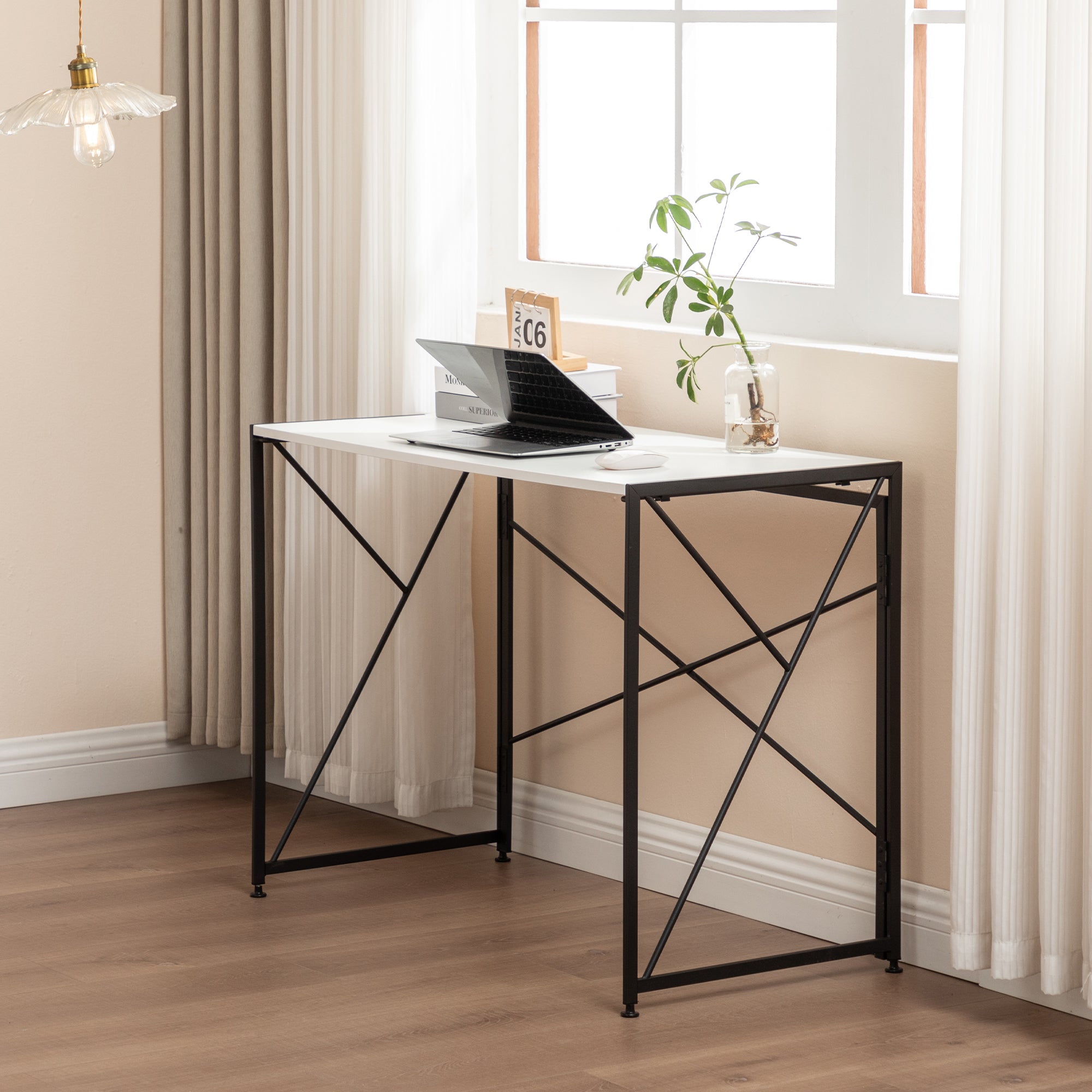 Desk Foldable Easy Install White