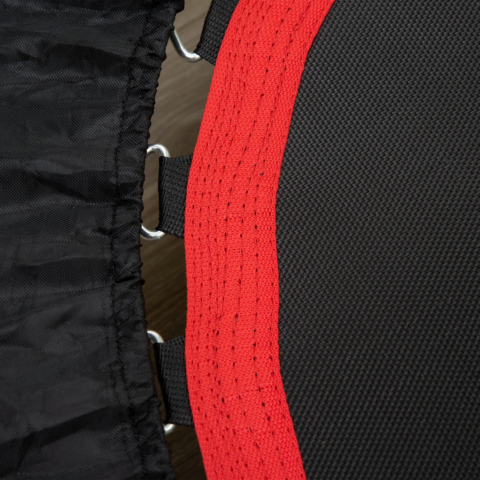 Mini Trampoline, LCD Monitor, 4-Way Adjustable Handlebar, Black/Blue