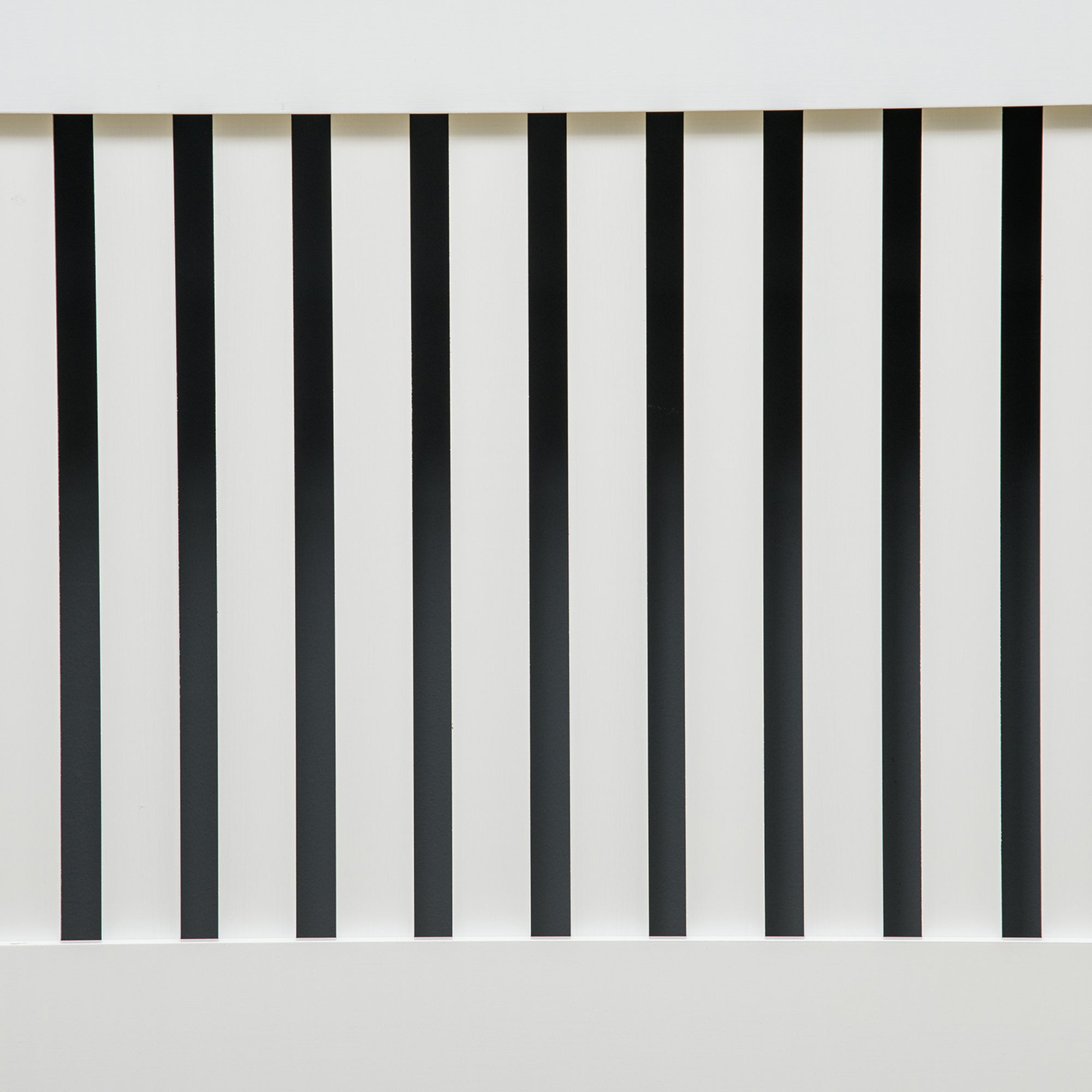 Slatted Radiator Cover Cabinet Lined Grill White MDF