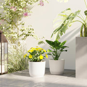 Planters Set of Two Ф22cm White