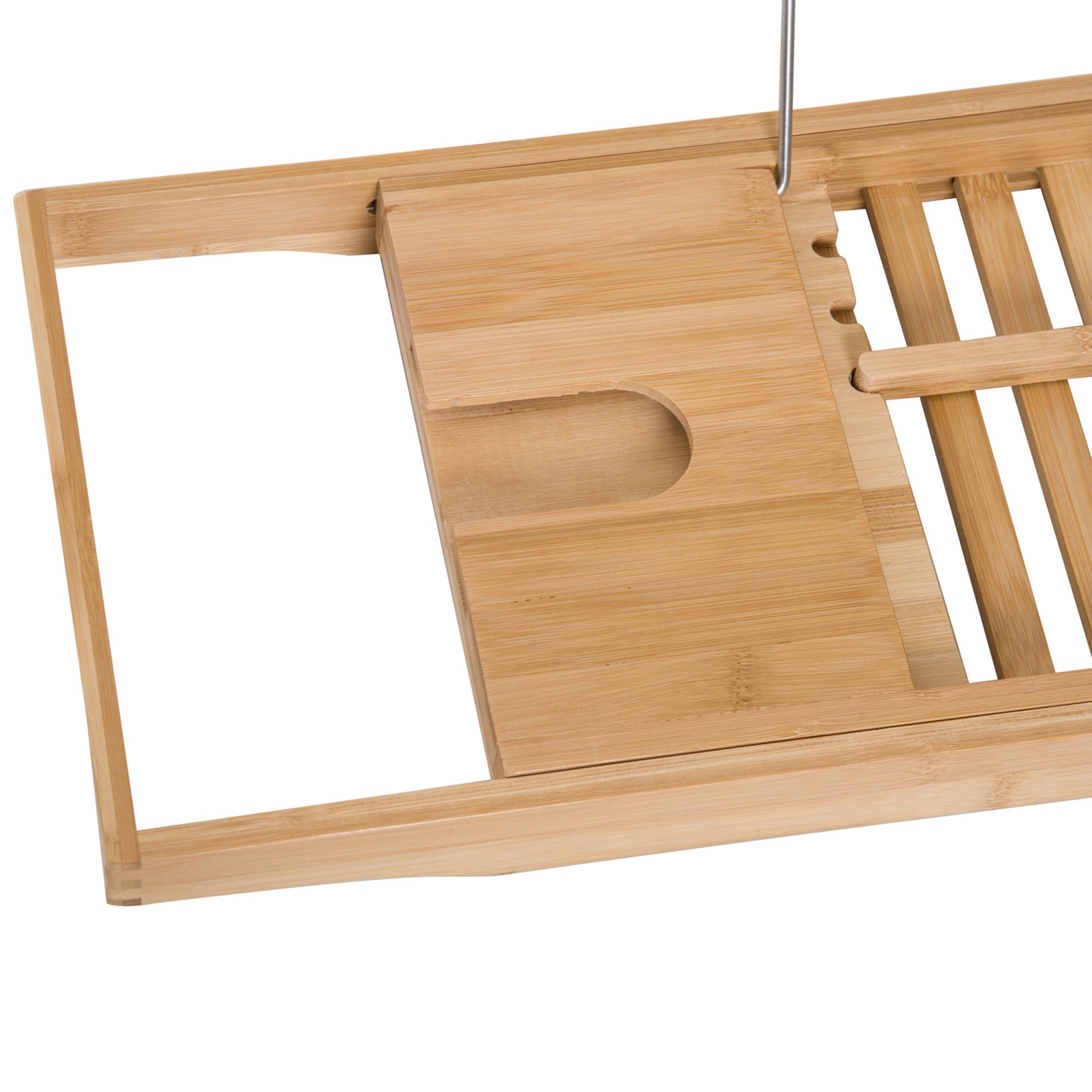 Bamboo Bathtub Caddy, Adjustable, Natural Material