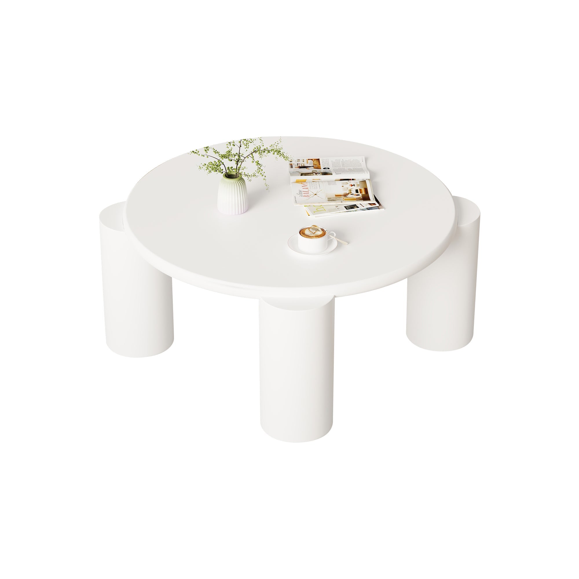 Coffee Table, Round White