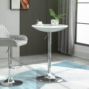 Bar Table, Height Adjustable, Metal ABS, White