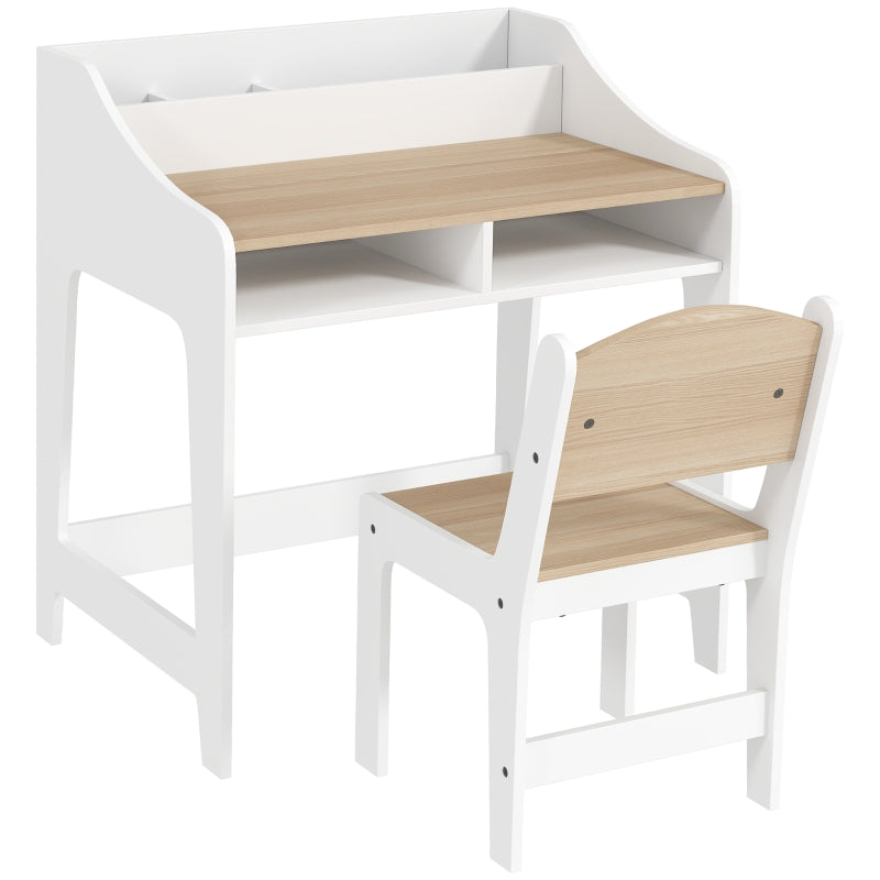 Children's Desk Set, Storage, Chair, Wood