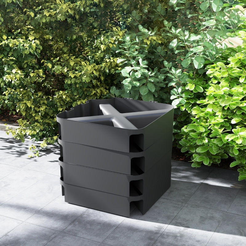 Parasol Base Weights, Waterproof Sand Fillable, Black Plastic