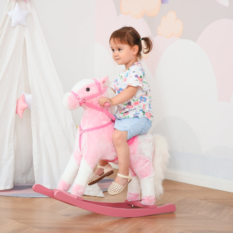 Children's Rocking Horse Rocking Animal Toy Pink