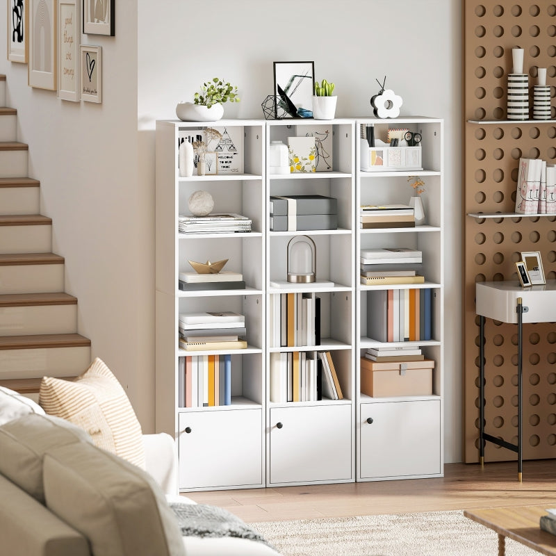 Bookcase 6-Tier 156 cm Tall White
