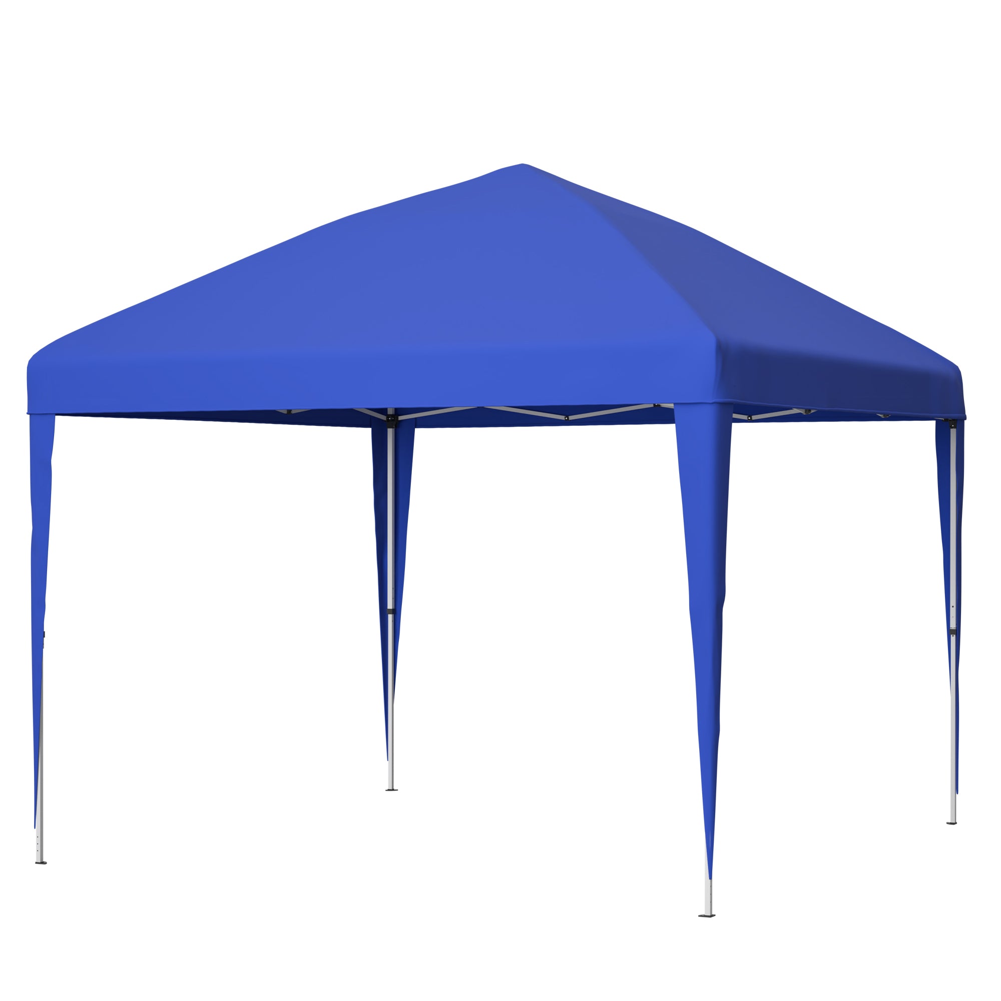 3x3m Pop-up Gazebo, Height-Adjustable Folding Garden Gazebo with 4 Sandbags & Carrying Bag, Blue