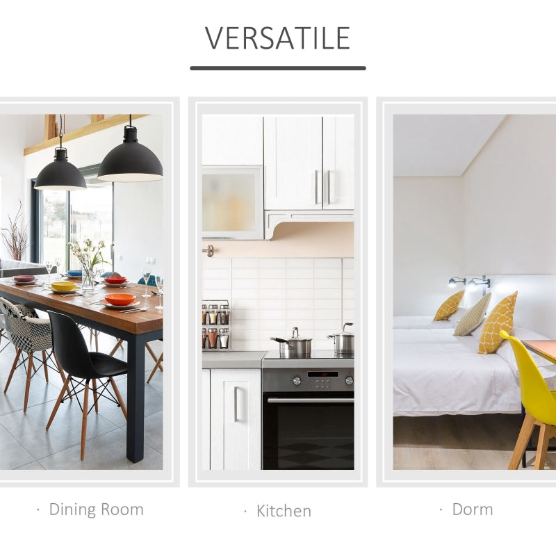 Space-saving Drop Leaf Folding Dining Table for Small Space, White