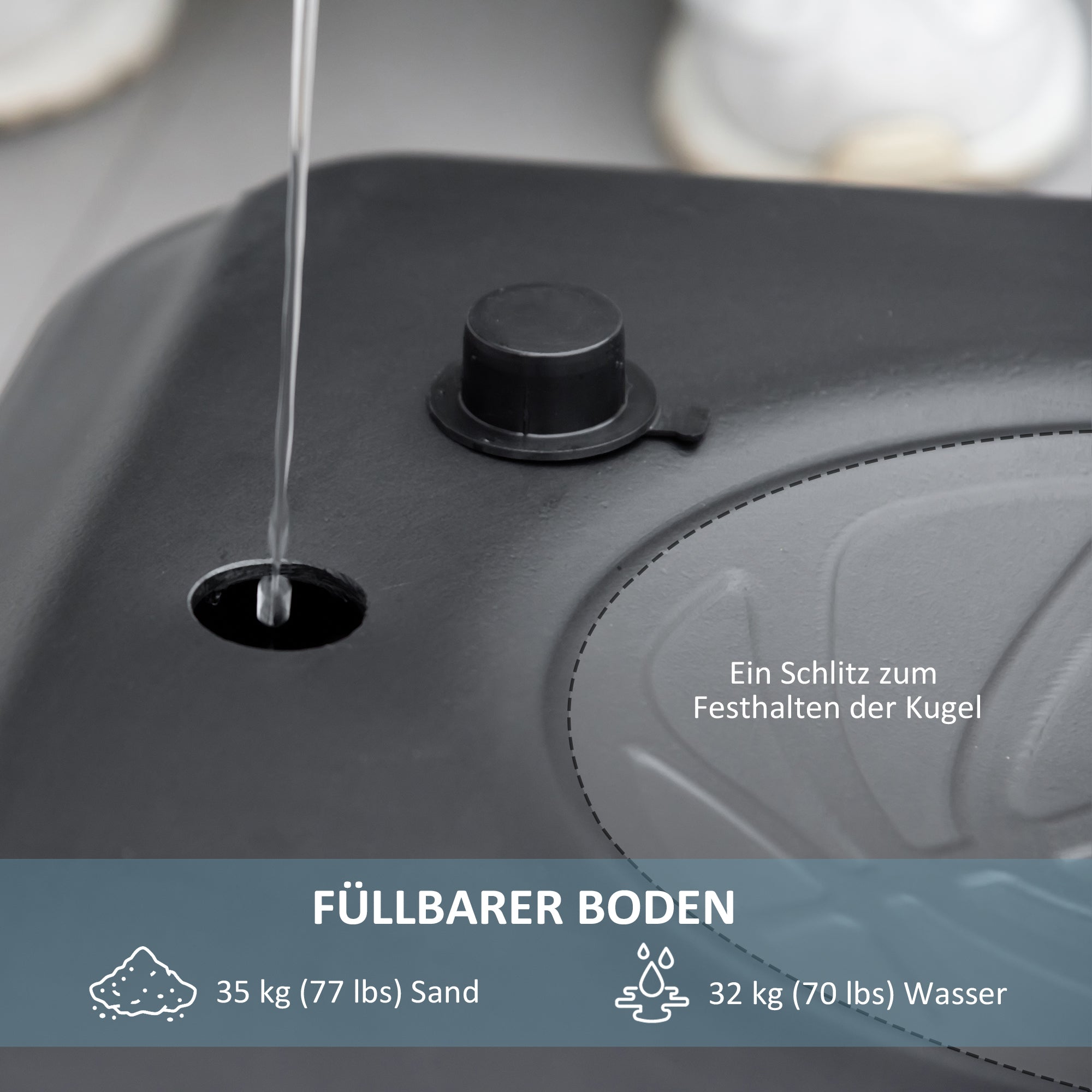 Basketball Hoop, Adjustable 220-250cm Wheels Break-Resistant Backboard, with Stand