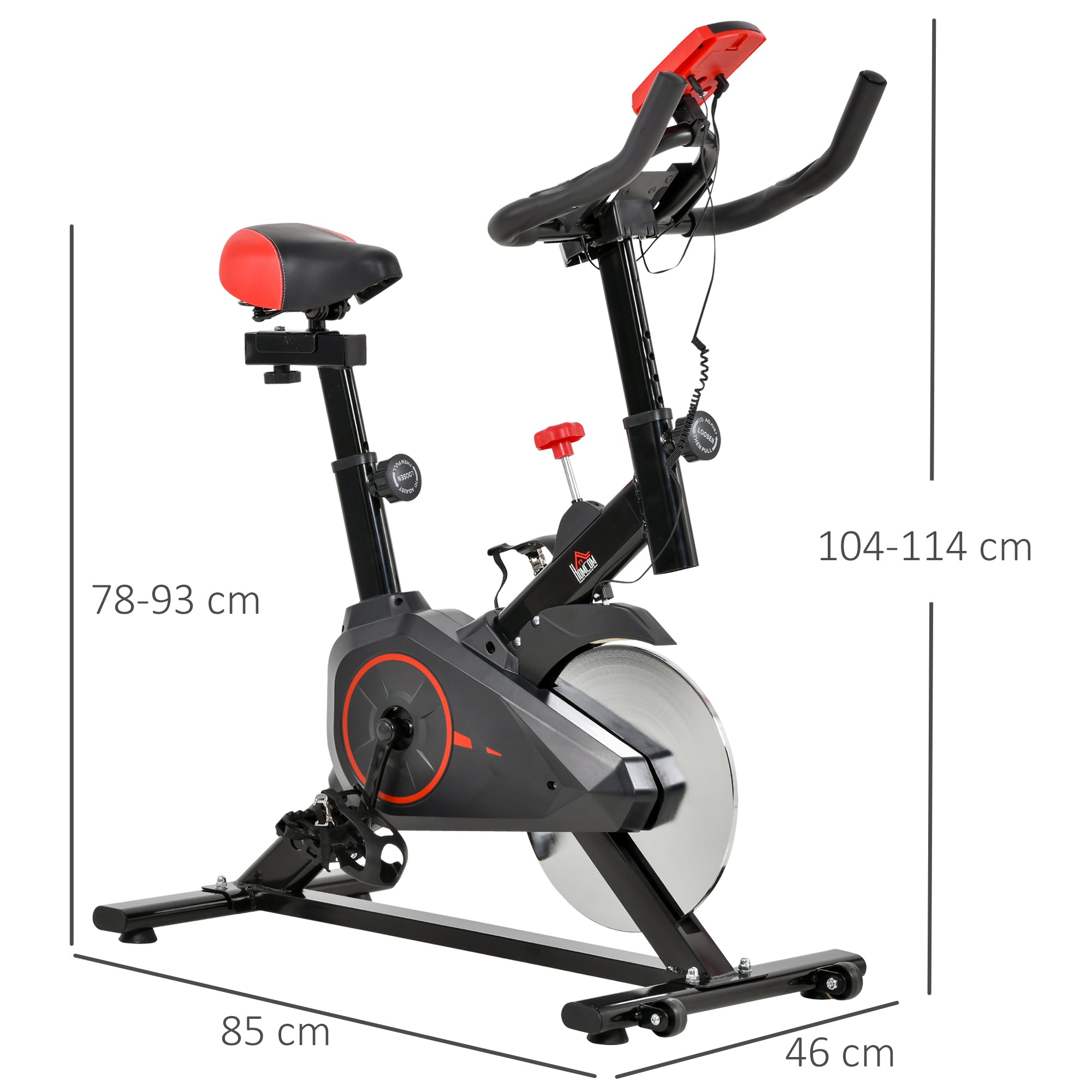 Indoor Bicycle Trainer, Cycling Home Gym Fitness Bike, Steel
