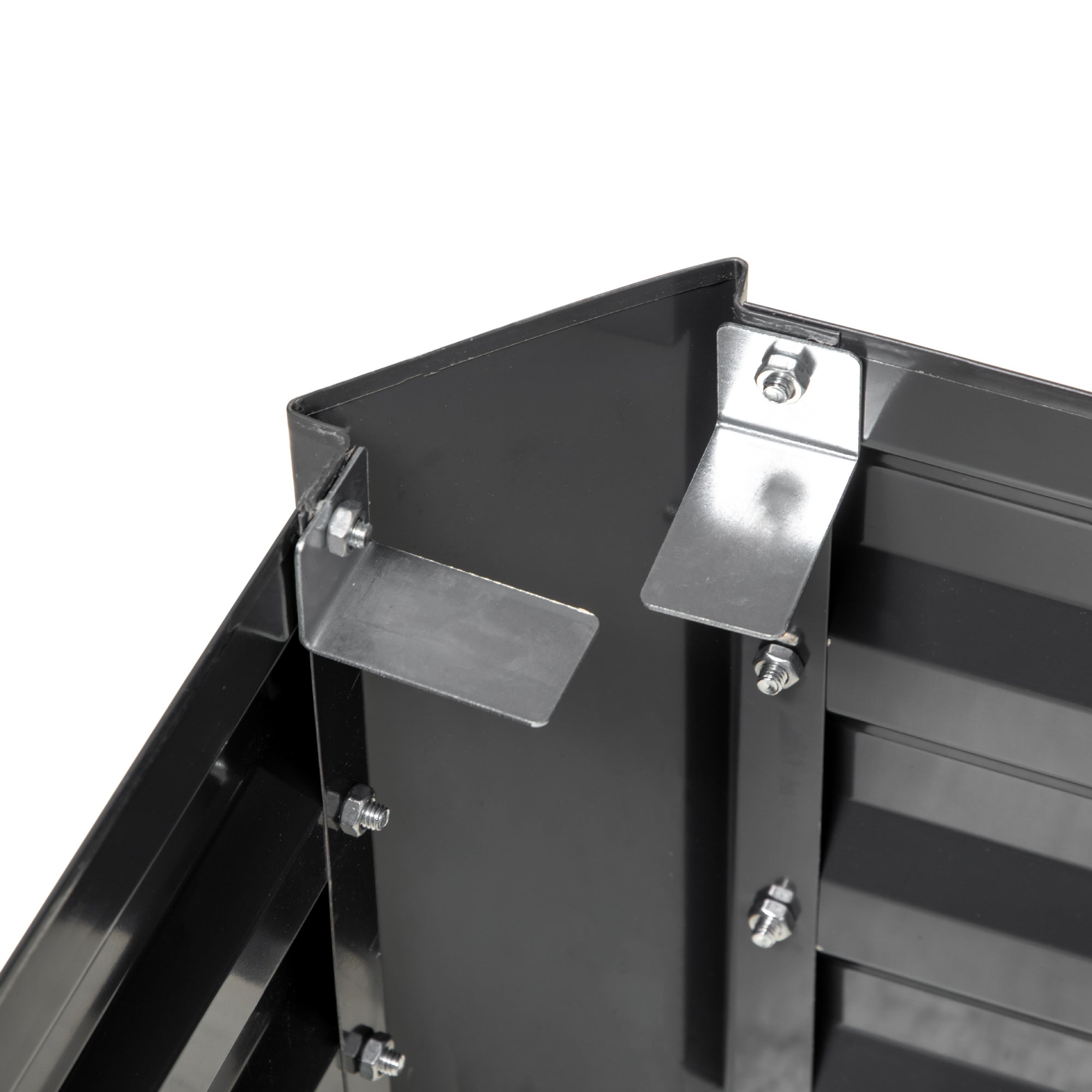 Outsunny Galvanised Raised Garden Bed with Greenhouse, Dark Grey