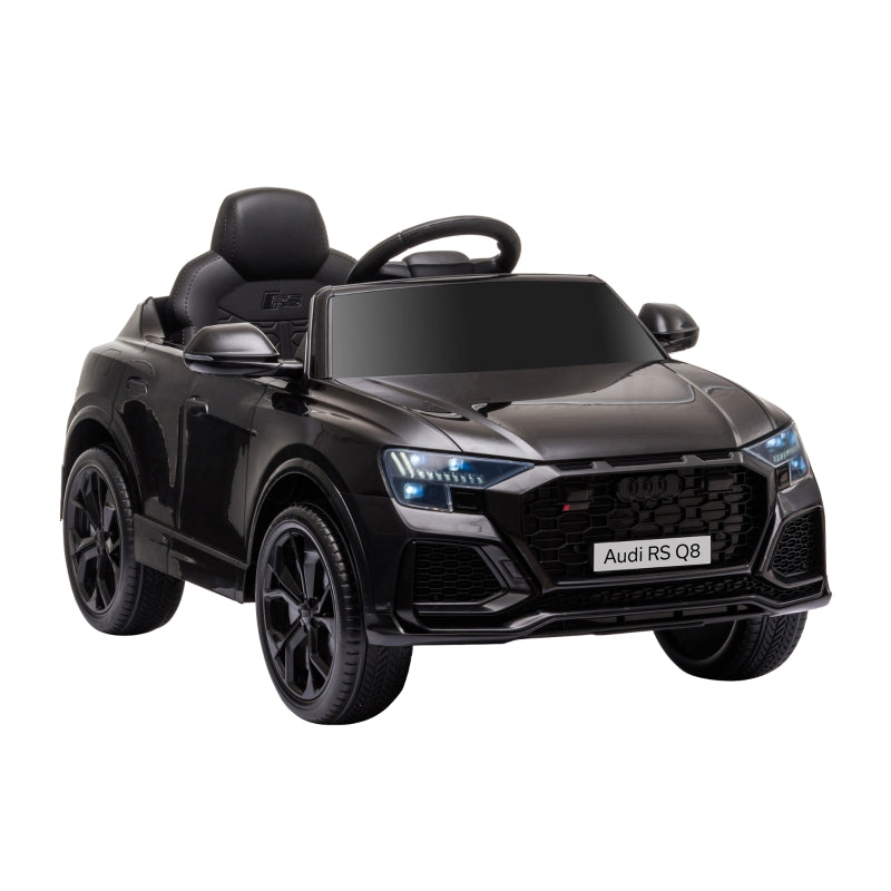 Audi RS Q8 Electric Ride On Car with Remote Control, Black