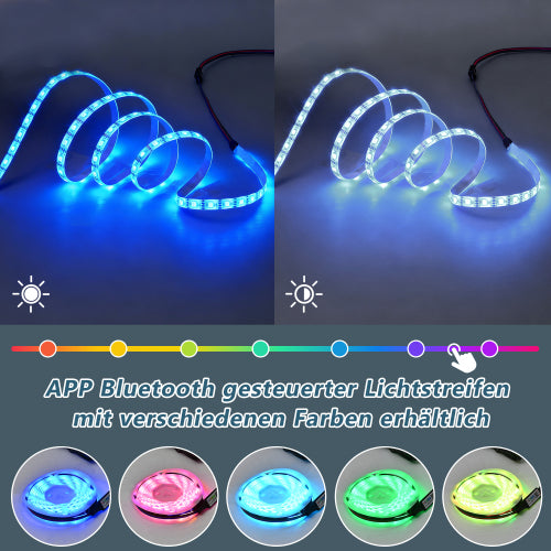 Display Cabinet, Freestanding Storage with LED Lighting, Black