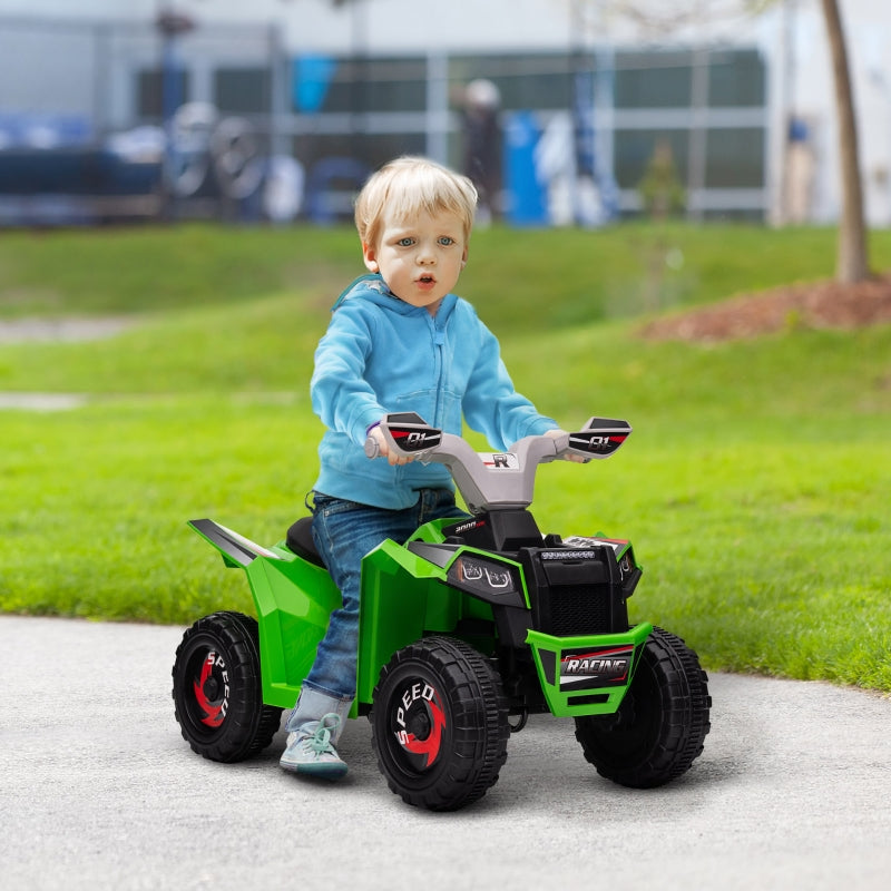 Electric Children's Quad Bike with Forward & Reverse Gears for 18-36 Months, Green