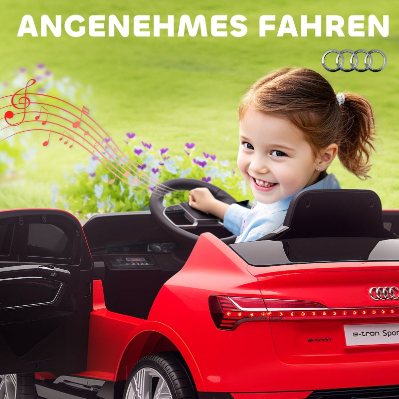 Children's Electric Car with Remote Control and Music Function, Red
