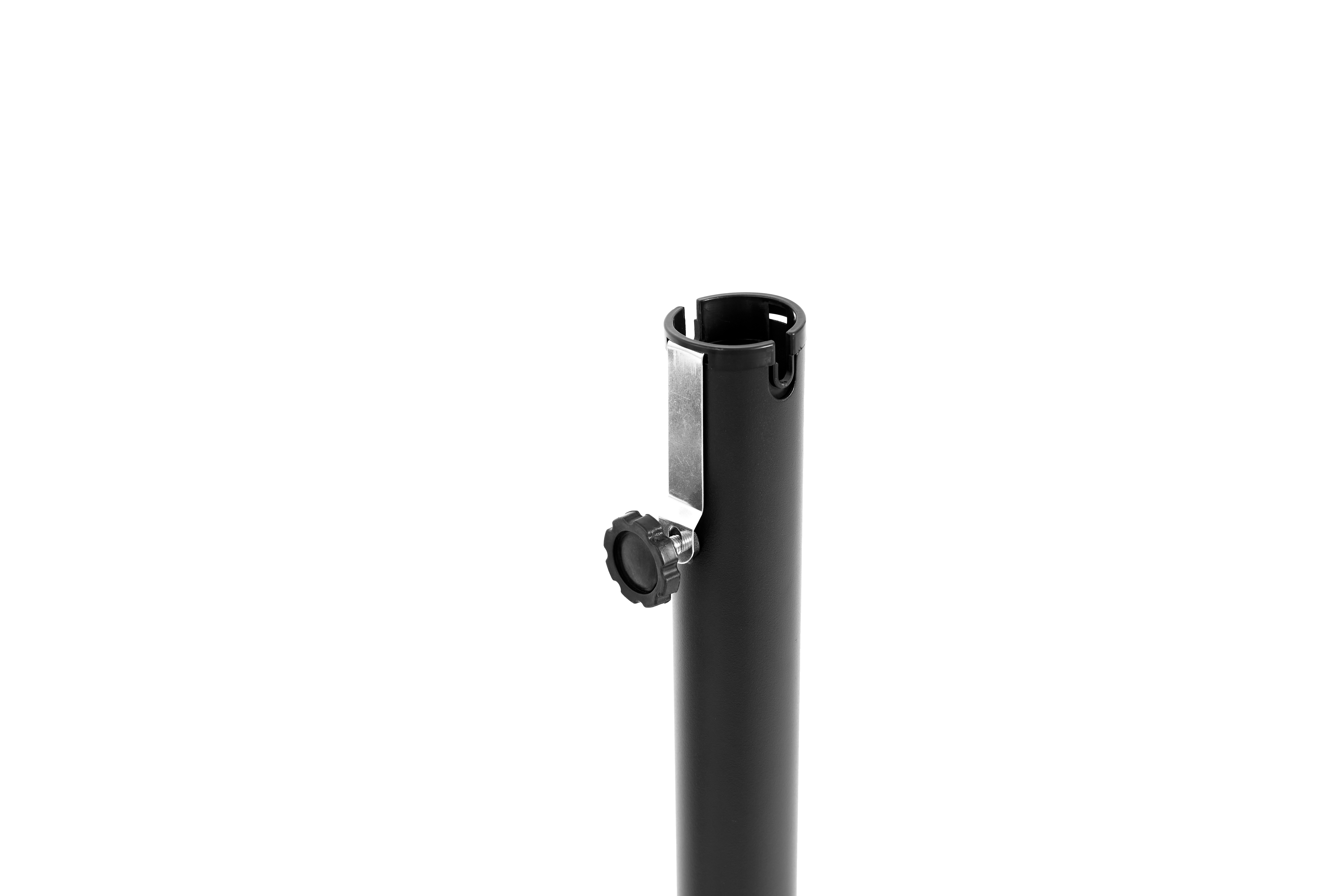 Outdoor Umbrella Rectangular 14.8 Ft Double Sided with Crank, Navy Blue