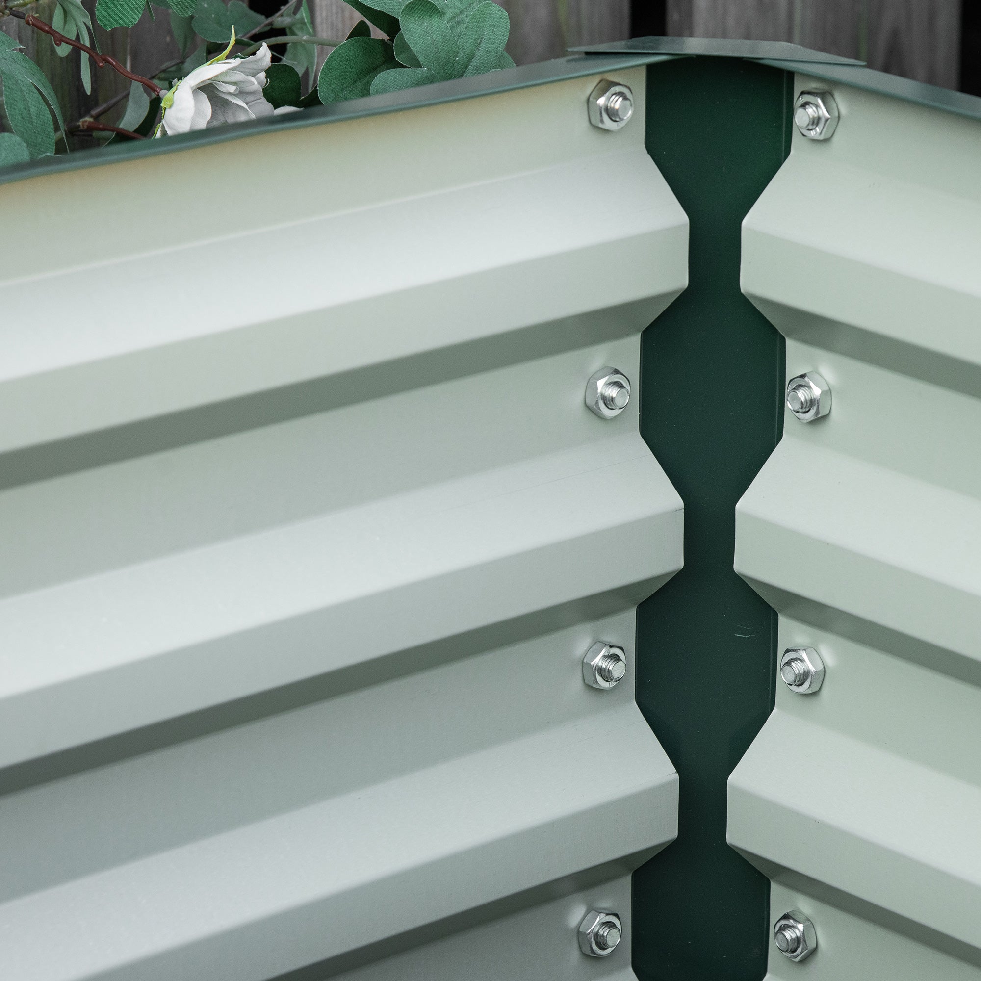 Planter Boxes, 60 x 60cm, Steel, Green