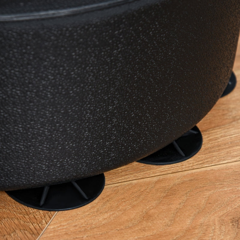 4-in-1 Boxing Punching Bag, Freestanding with Reflex Bar, Adjustable Height, Black